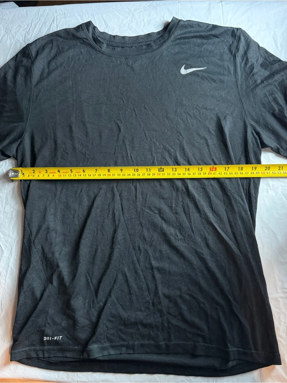 Nike Dri-FIT The Nike Tee Black Athletic Training Shirt Men's Large L Swoosh - Picture 2 of 5
